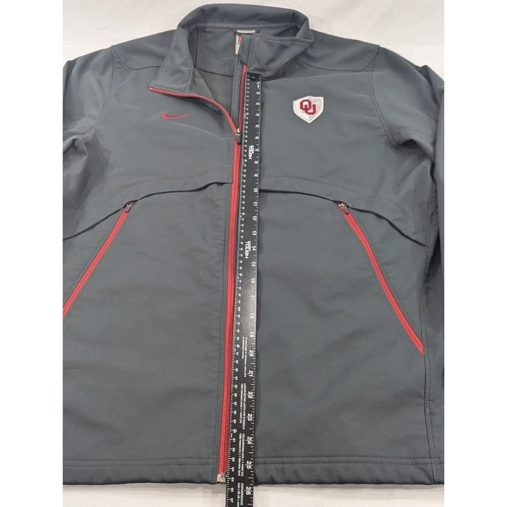 Vintage Nike Team Wet Weather Mid weight‎ Jacket Zip Up Oklahoma Sooners Mens L